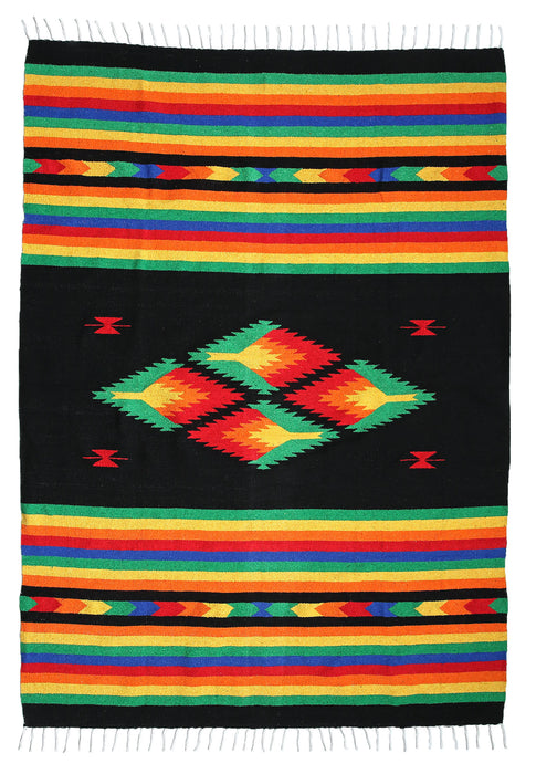 Handwoven Fiesta Blankets - Black