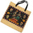 Day of the Dead themed jute reusable bag in a skeleton vineyard print by Candy Mayer.