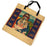 Day of the Dead themed jute reusable bag in a skeleton woman print by Candy Mayer.