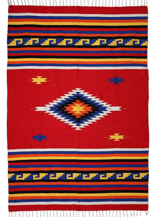 Mitla-Style Blanket - RED