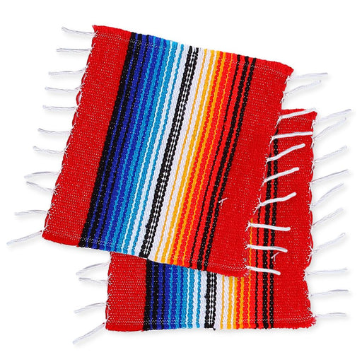 48 PACK Red Serape Coasters, Only $0.65 ea!