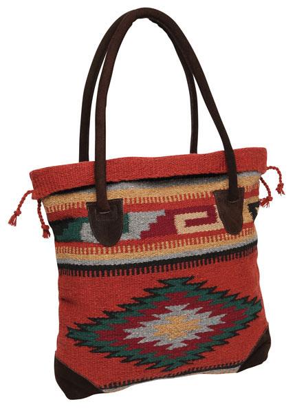 Handwoven Monterrey Tote Bag in design E by El Paso Saddleblanket