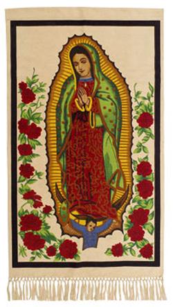 30" X 48" Guadalupe Wall hanging Patron Saint of Guadalupe