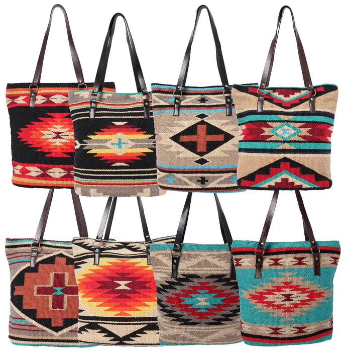 6 pack of the Santa Rosa Handbags in assorted designs and colors.