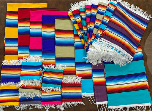 136 Viva Serape pack !!! Assorted Runner, Placemat And coaster set!!