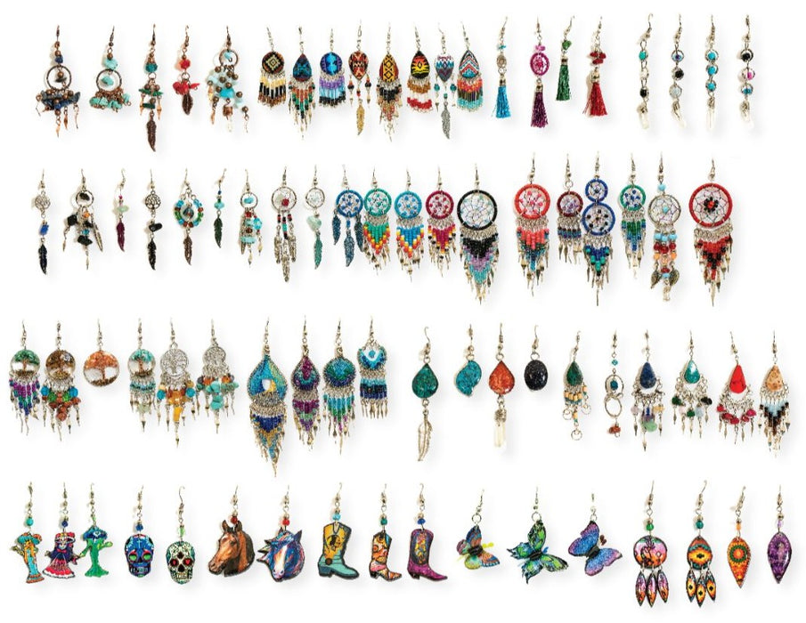 50 Pair Earring Assortment, Only $3.00 ea !!