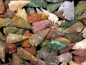 Native Style 2 inch Hand-chipped Stone Arrowheads from El Paso Saddleblanket Company