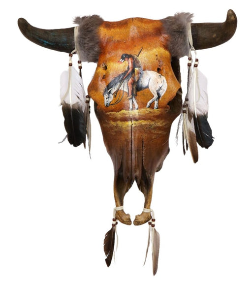 Southwest-Style Cow Skull, End of Trail