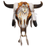 Southwest-Style Cow Skull, Wolf