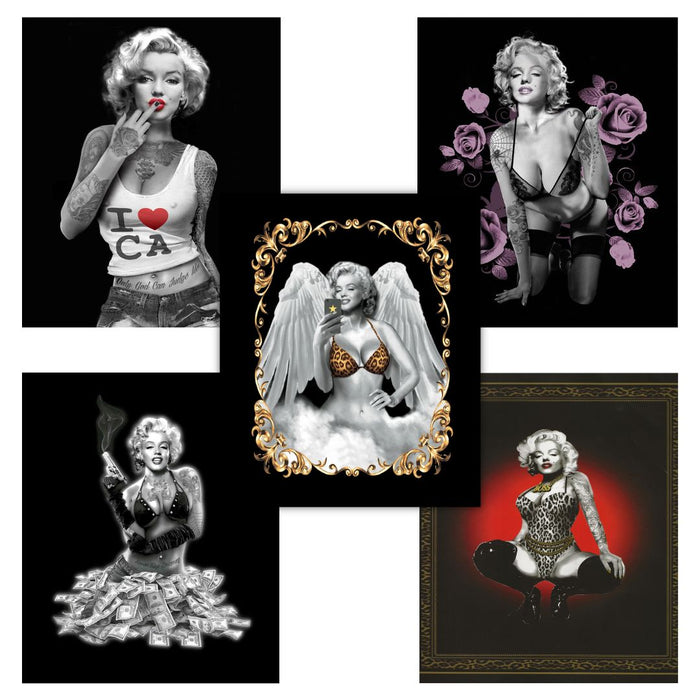5 PACK Marilyn-theme Queen-Size Plush Blankets! Only $23 ea.!