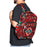 Southwest style backpack in red, black, beige, and light turquoise.