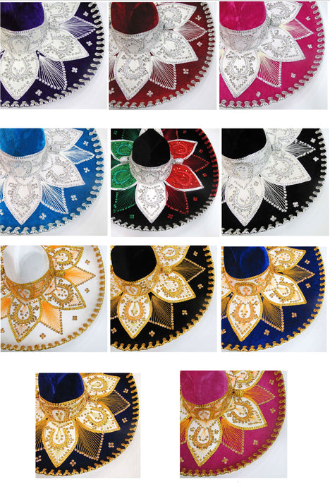 Colorful Charro Style Sombreros from MEXICO