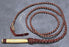 First Grade Bull Whip with Wooden Handle - 6 foot