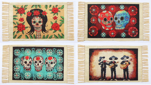 24 Piece Day of Dead Digital Table Mats!  Only $2.85 each!