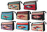 8 pack cotton southwest style makeup bags in an assortment of colors.