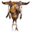Southwest-Style Cow Skull, Charging Buffalo