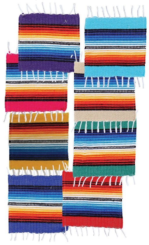 Colorful Woven Mexican Style Serape Coasters from El Paso Saddleblanket Company