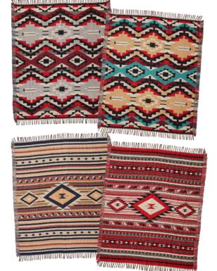 4 Pack Cotton Accent Throws Designs #12 & 13!