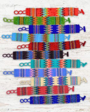 12 Pack Handcrafted Southwest Beaded Bracelets!