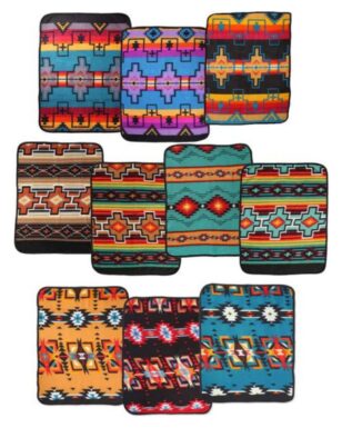 24 Assorted Pack! Fleece Lap Blanket,