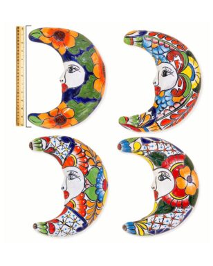 3 Pack Talavera-Style Moon Wall Décor.