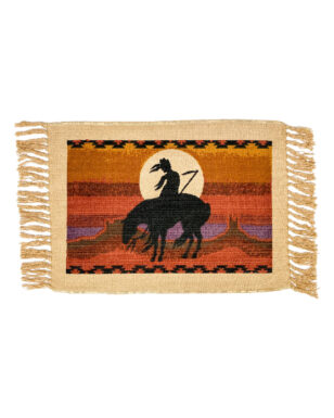 Cotton Stencil Table Mat - End of Trail Design 30