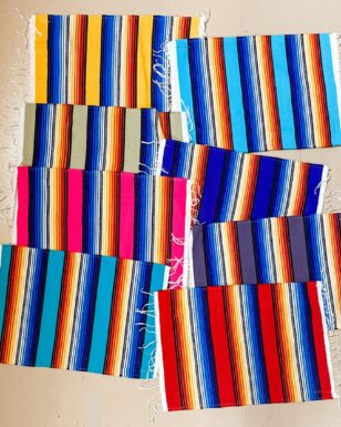 BACK IN STOCK! <font color="red"> 40 </font>Serape Table Mats.