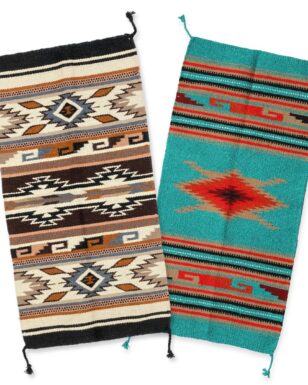 4- Handwoven 20" x 40" Wool Weavings!