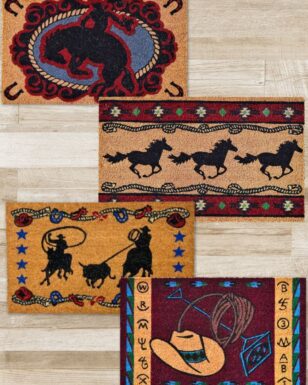 Western Extravaganza!! 4 Western Style Doormats.