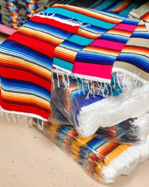 64 Colorful Serape Table Mats!