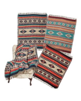 6 Pack Cotton Accent Throws, Design #14A-C!