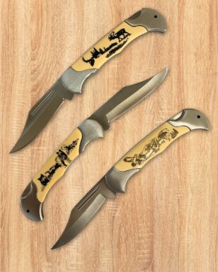 6 Pack Assorted Wildlife Folding Knives!