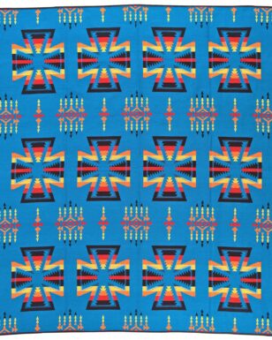 Bedspread 7014 - QUEEN, Blue