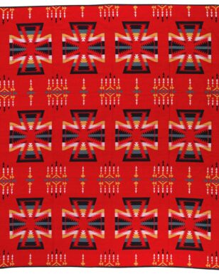 Bedspread 7014 - QUEEN, Red