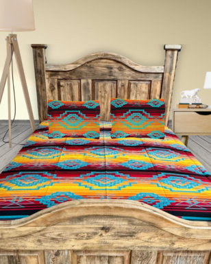 Handcrafted Queen Size Bedspread #7038-C And Matching Shams!