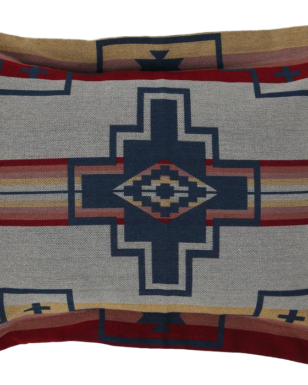 PILLOW SHAM 7040 - Smoke, Blue, Red