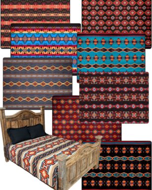 9 PACK Queen-Size Lodge Blankets.