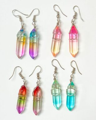Multicolored Pendulum Earrings
