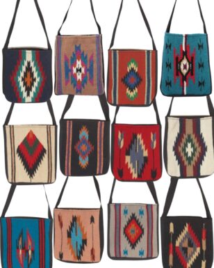 <font color="red"> CLOSEOUT !!</font> 12 Pack Traditional Southwest Chimayo-Style Tote Bags!