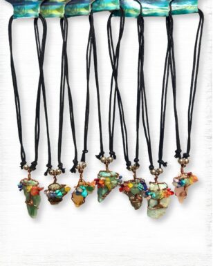 Assorted Stone Tree Of Life Necklaces