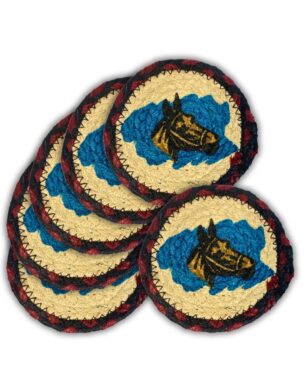 6pk Braided Jute Coasters<br> Design #14