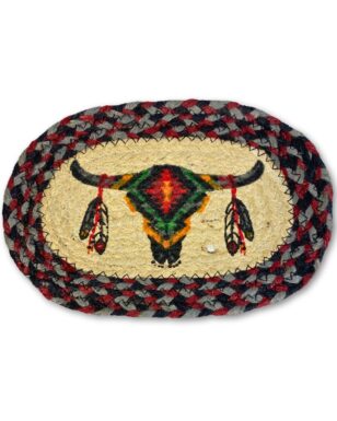 Braided Jute Oval Trivets, Design #10
