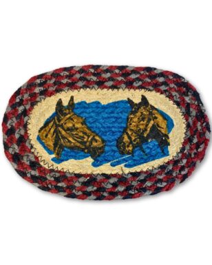 Braided Jute Oval Trivets, Design #14