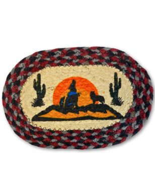 Braided Jute Oval Trivets, Design #19