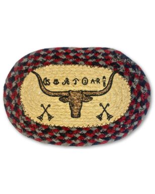 Braided Jute Oval Trivets, Design #23