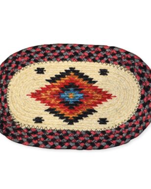 Braided Jute Oval Trivets, Design #27