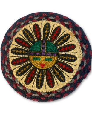 Braided Jute Round Trivets, Design #13