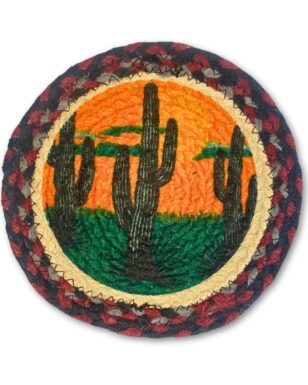 Braided Jute Round Trivets, Design #29