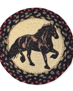 Braided Jute Round Trivets, Design #32