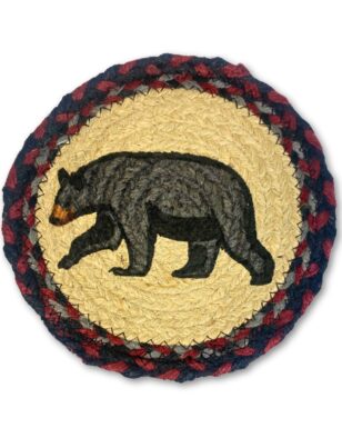 Braided Jute Round Trivets, Design #33.